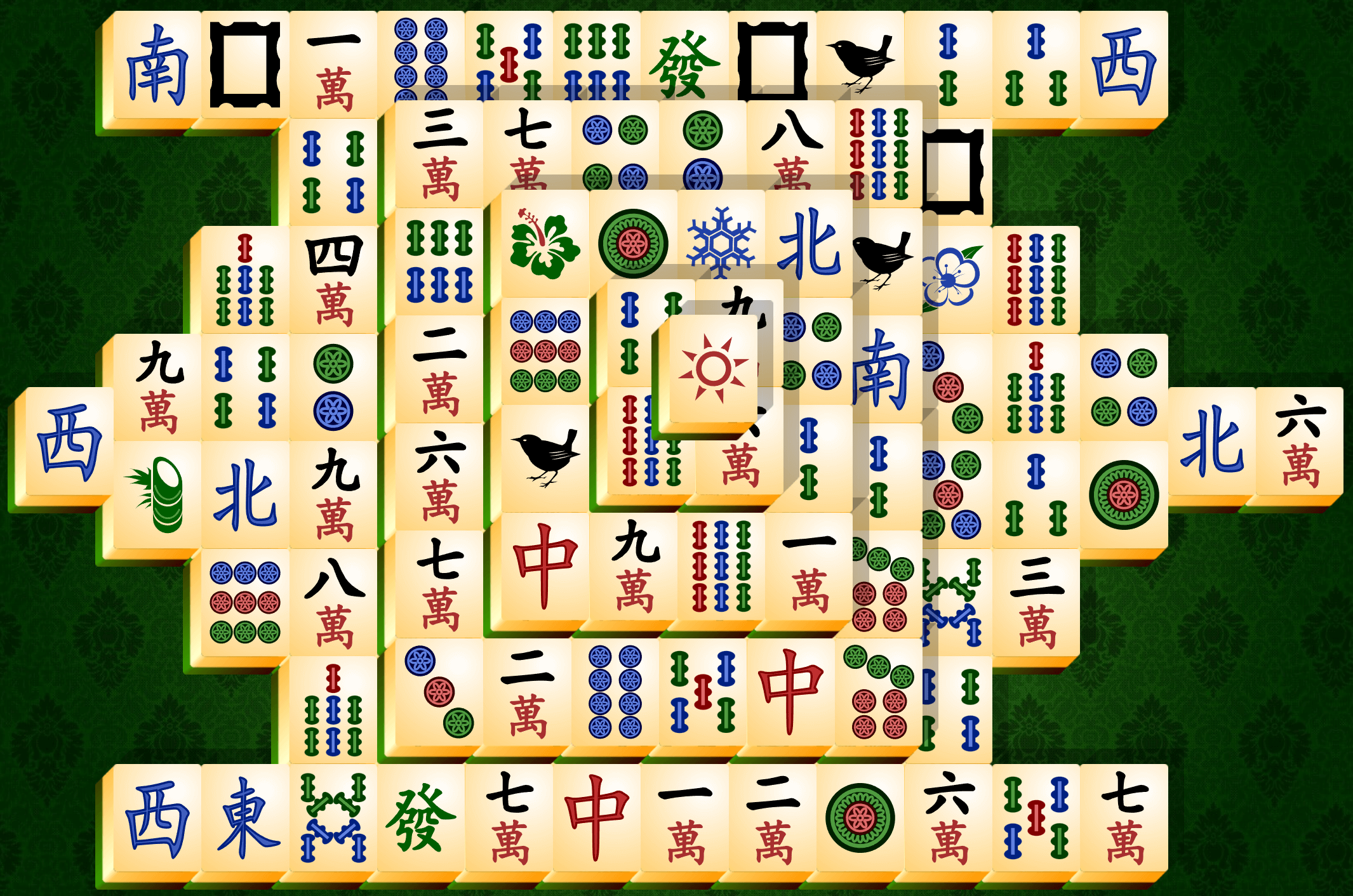 Mahjong Solitaire, izgled Kornjača